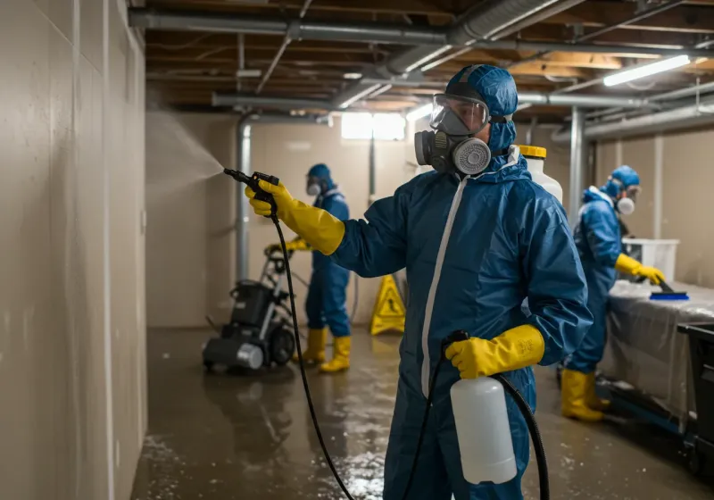 Basement Sanitization and Antimicrobial Treatment process in Riverdale Park, MD